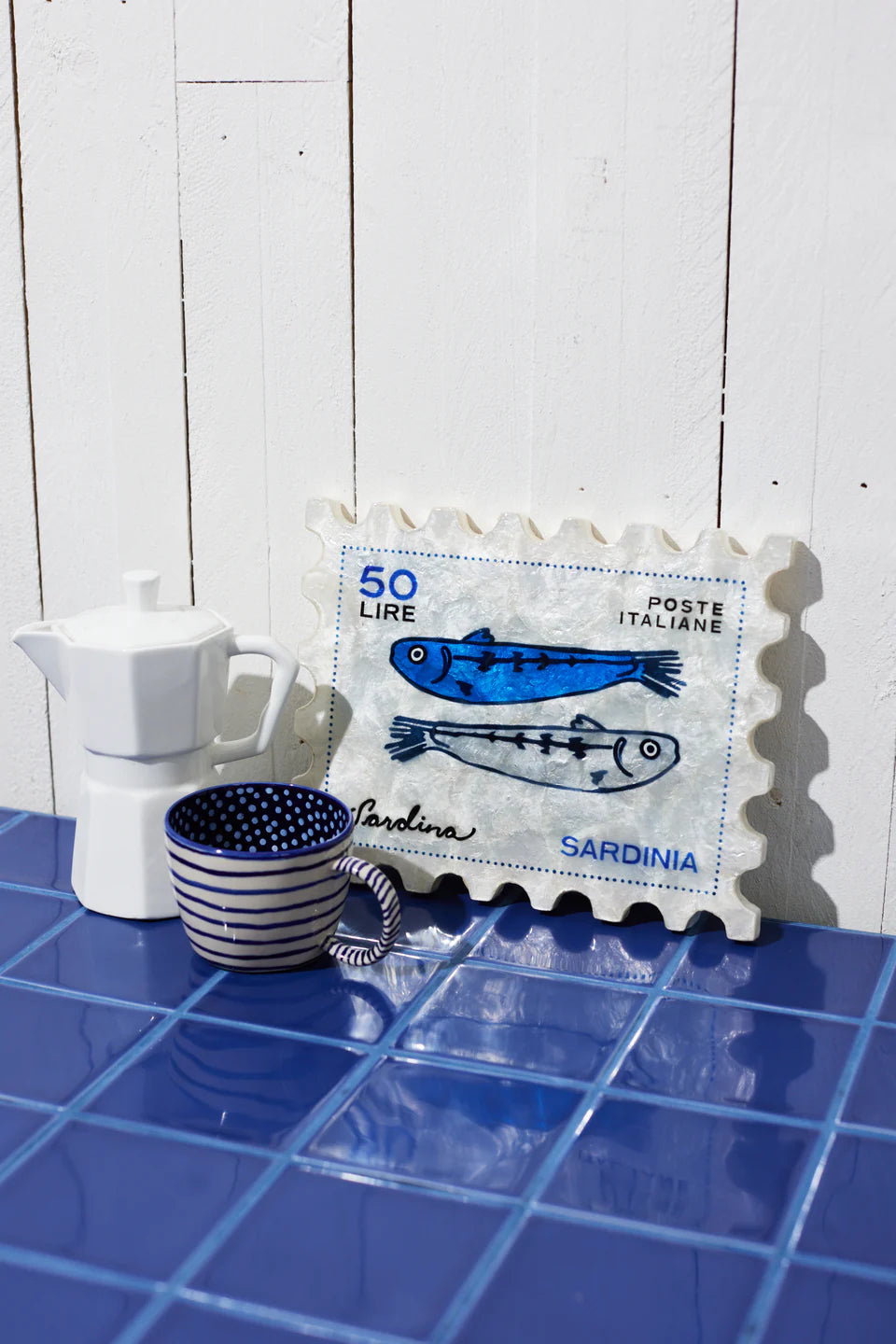 Sardinia Stamp Wall Art