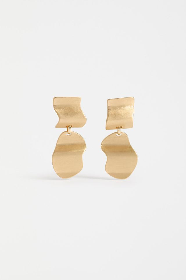 Savven Drop Earring- Gold
