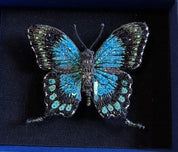 Trovelore Embellished Brooch Pin Seagreen Swallowtail Butterfly