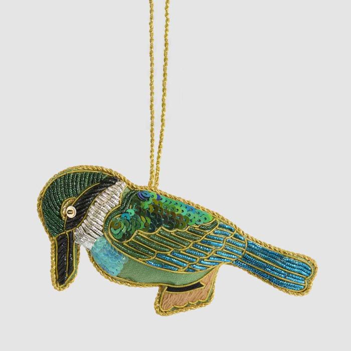 Sequin Hanging Decoration- Kingfisher