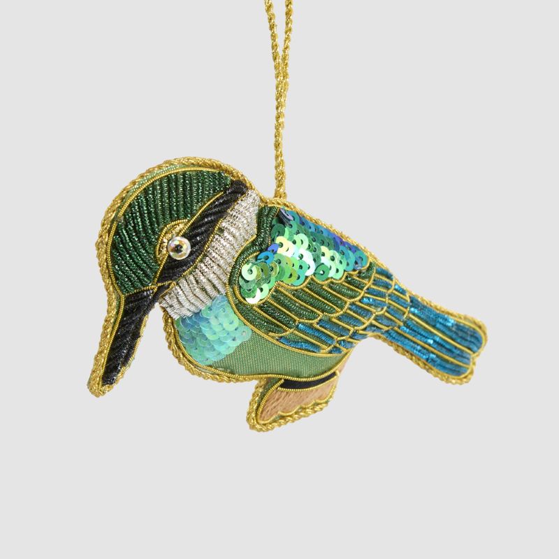 Sequin Hanging Decoration- Kingfisher