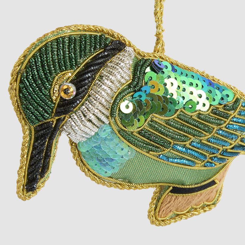 Sequin Hanging Decoration- Kingfisher