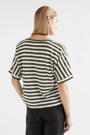 Seter Cotton Tee- White/Olive