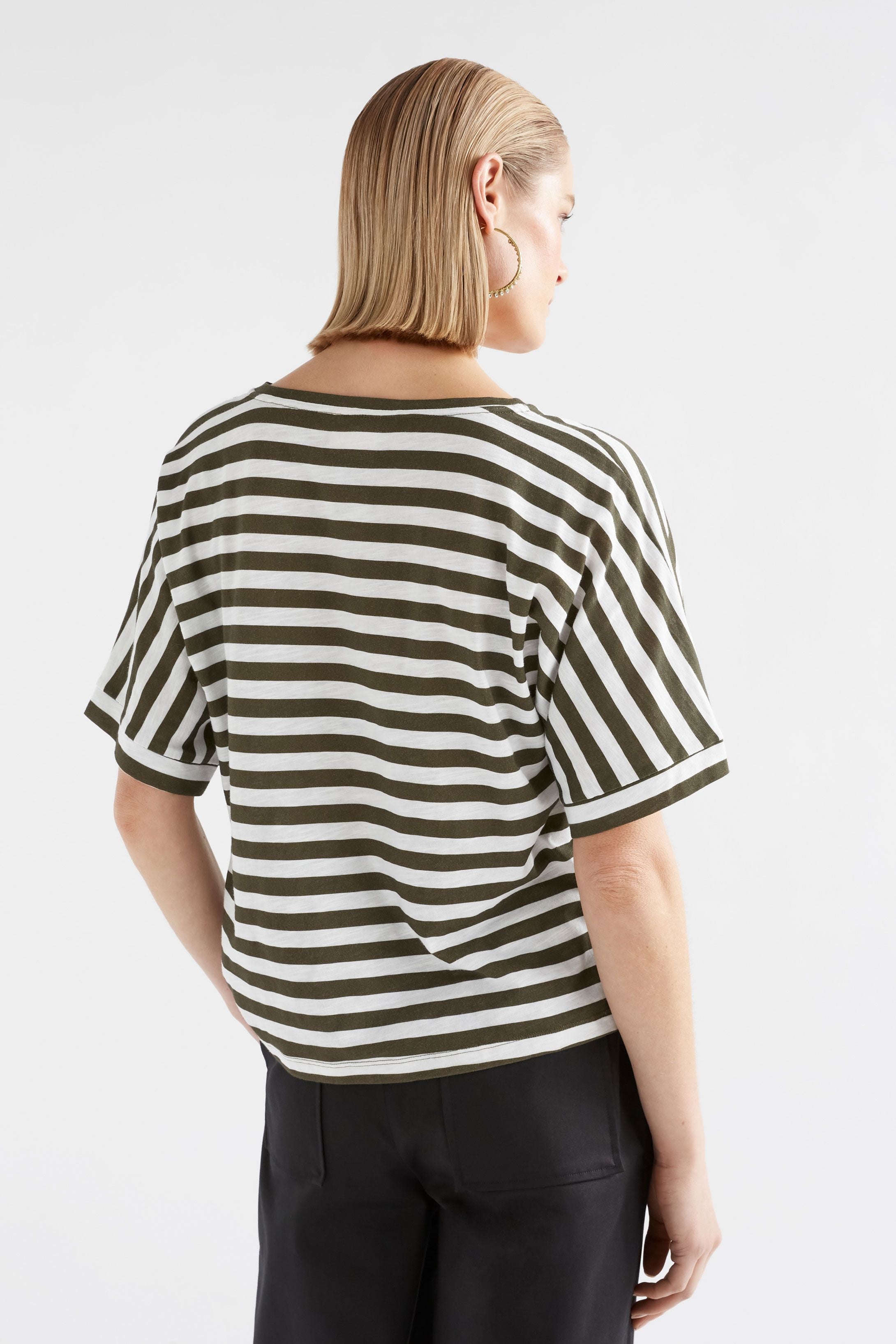 Seter Cotton Tee- White/Olive