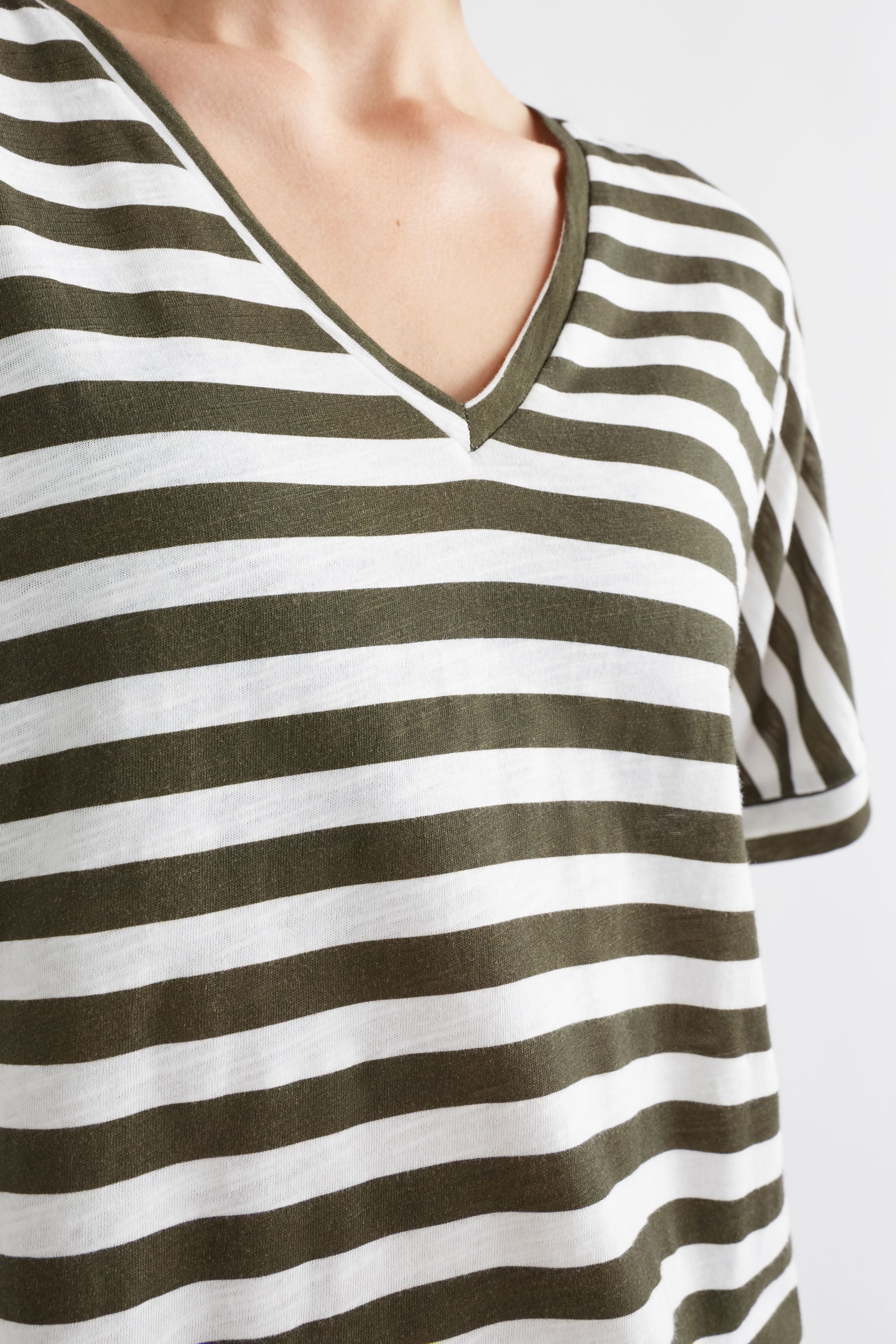 Seter Cotton Tee- White/Olive