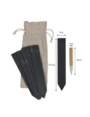 Set of 6 Slate Plant Tags