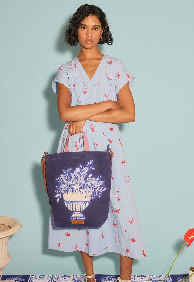 Nancybird Shopper Tote in Tile print