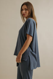 Shoreline Cotton T-Shirt- Pool