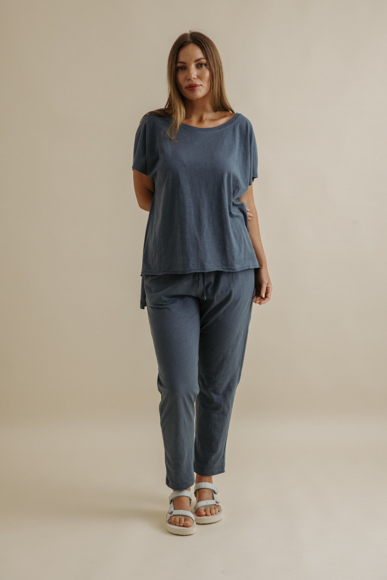 Shoreline Cotton T-Shirt- Pool