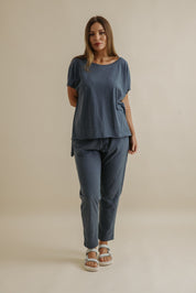 Shoreline Cotton T-Shirt- Pool