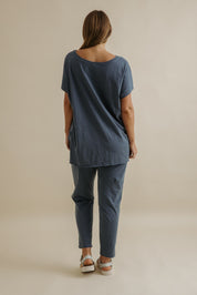 Shoreline Cotton T-Shirt- Pool