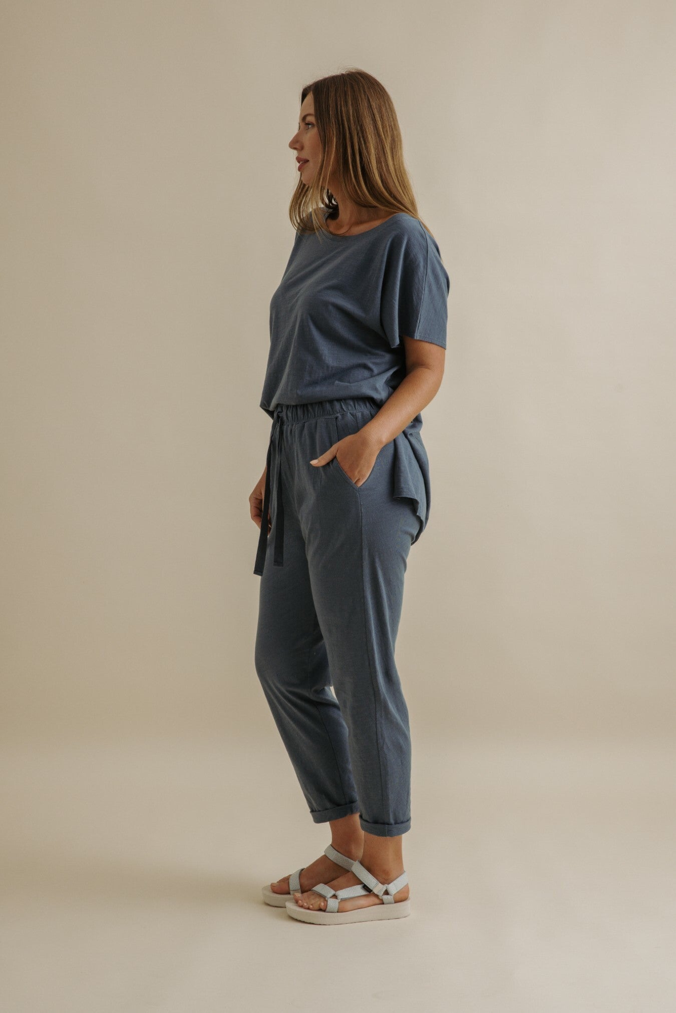 Shoreline Cotton T-Shirt- Pool