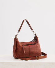 Signature Slouchy Bag- Cognac