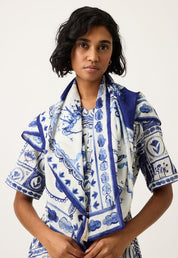 Silk Scarf- Lyon Tile