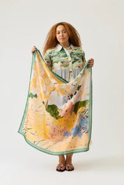 Silk Scarf- Sunny Clearing