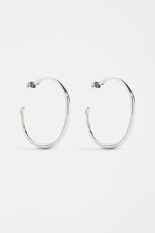ELK Niska Hoop Earring in Silver
