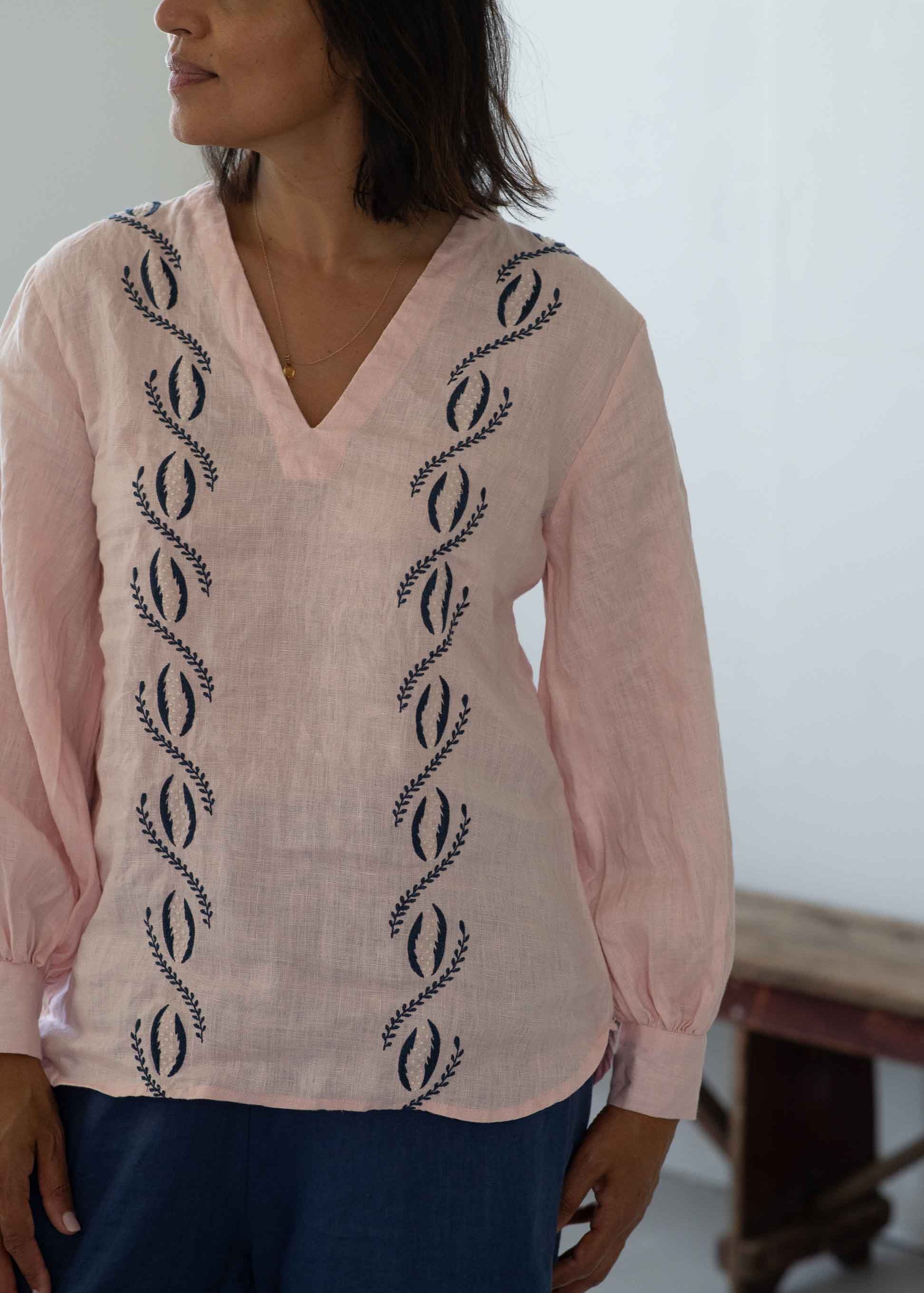 Lazybones Simona Top in Tearose