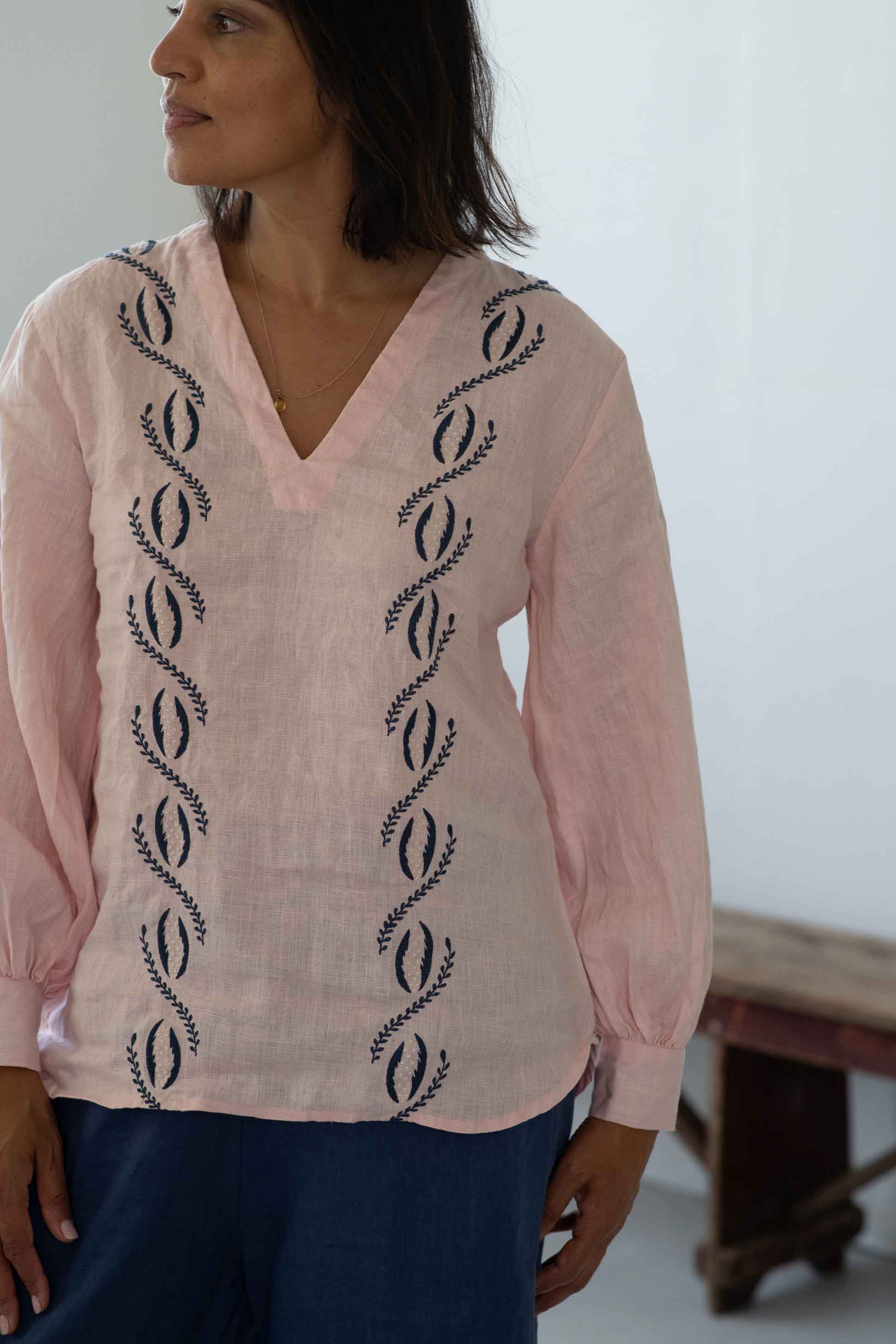 Lazybones Simona Top in Tearose