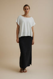 Retreat Cotton Sleeveless Pullover- Salt