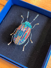Trovelore Snowdon Beetle Embellished Brooch Pin