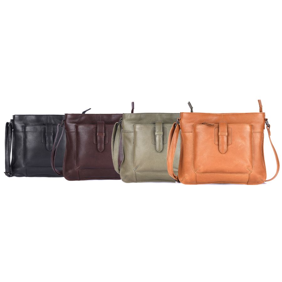Rugged Hide Sorrel Medium Handbags
