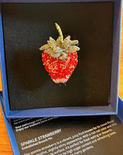 Sparkle Strawberry Brooch