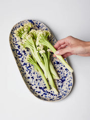 Jones & Co Splatter Blue Platter