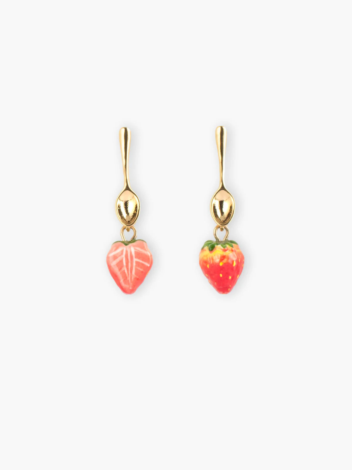 Nach Bijoux Spoon & Strawberry Dangle Earrings
