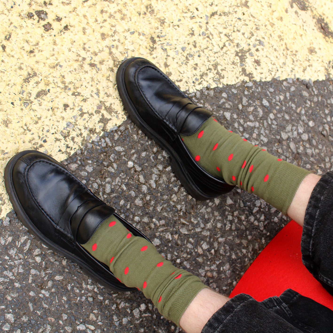 Spotty Crew Socks- Cotton