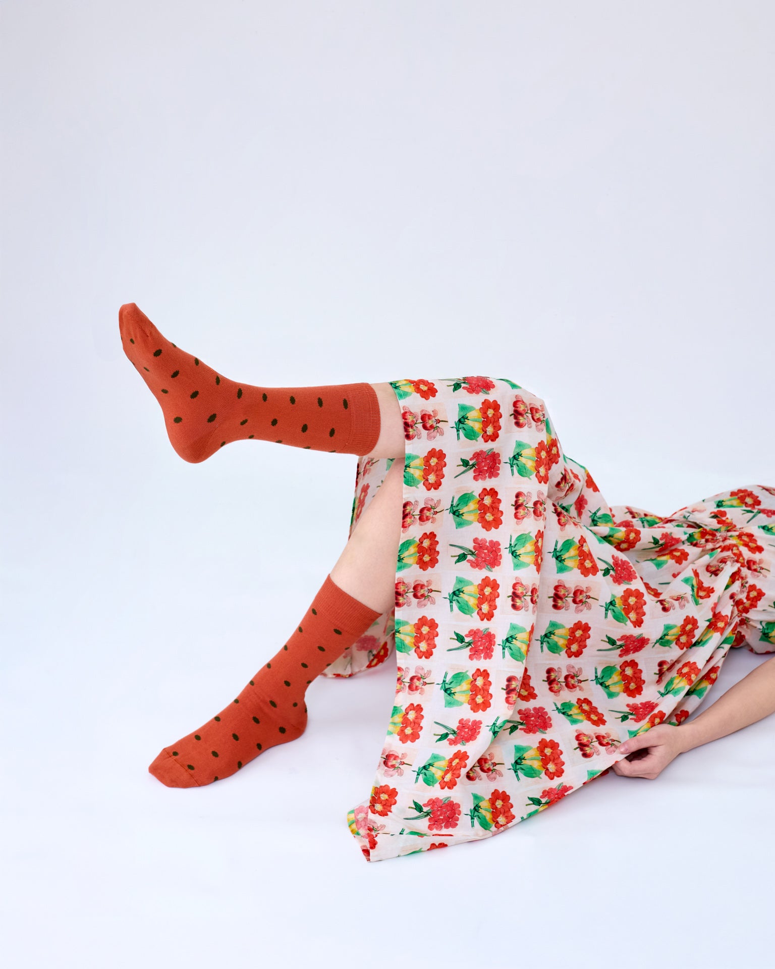 Spotty Crew Socks- Cotton