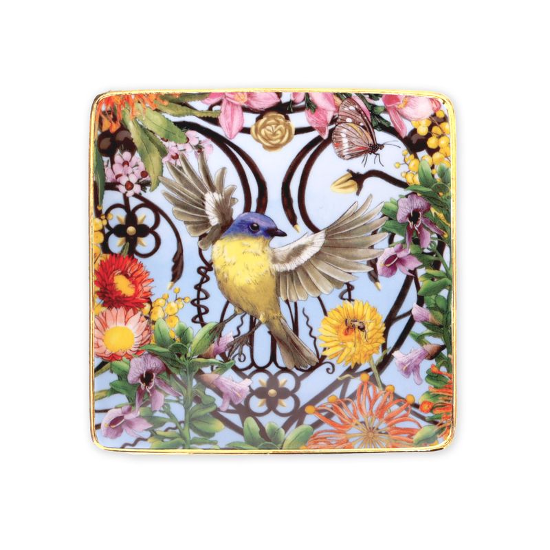 La La land Square Ceramic Trinket Tray in Royal Botanic Gardens