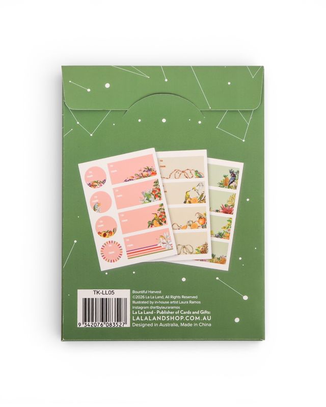 Christmas Gift Stickers- Bountiful Garden