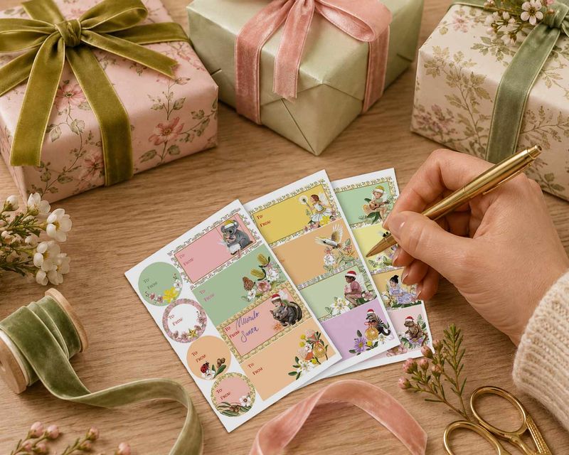 Christmas Gift Stickers- Secret World of the Bush