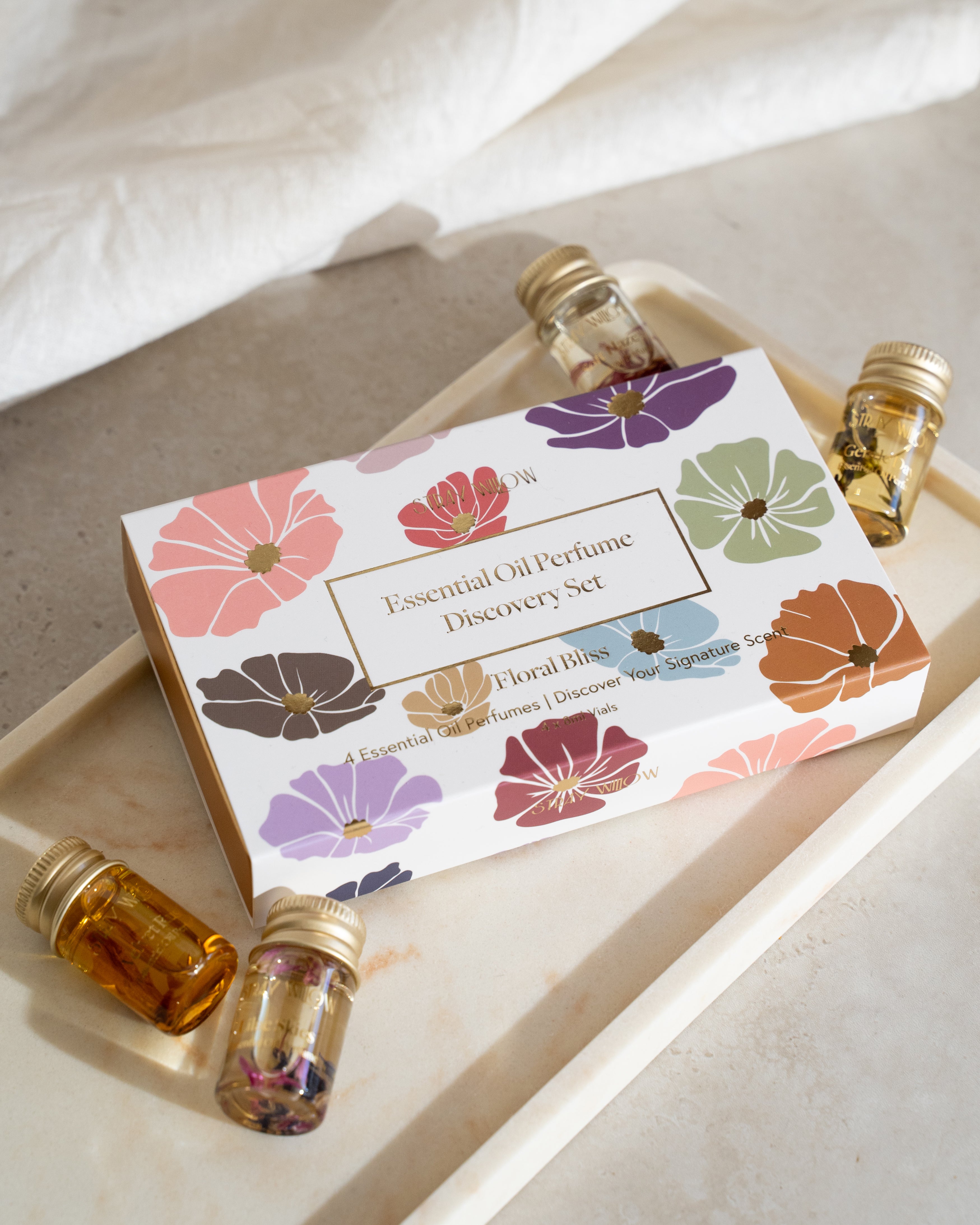 Stray Willow Essential Oil Perfume Discovery Set- Floral Bliss