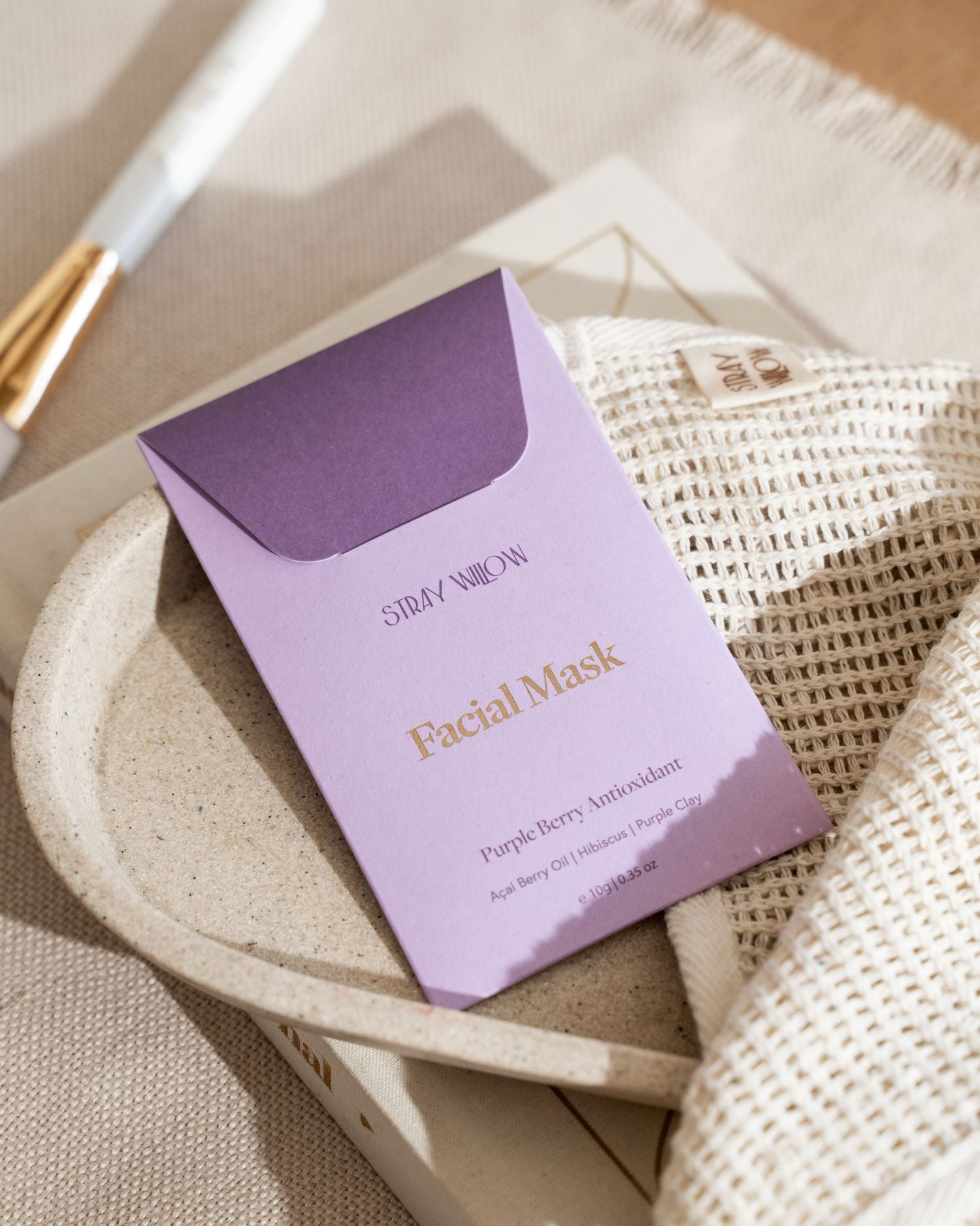 Stray Willow Facial Mask Purple Berry