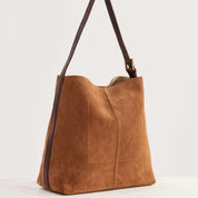 Suede Cabas Tote