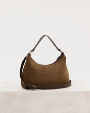 Suede Slouchy Bag- Chestnut