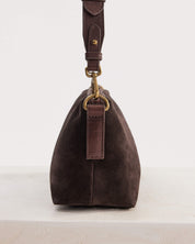 Suede Teddy Bag- Chocolate