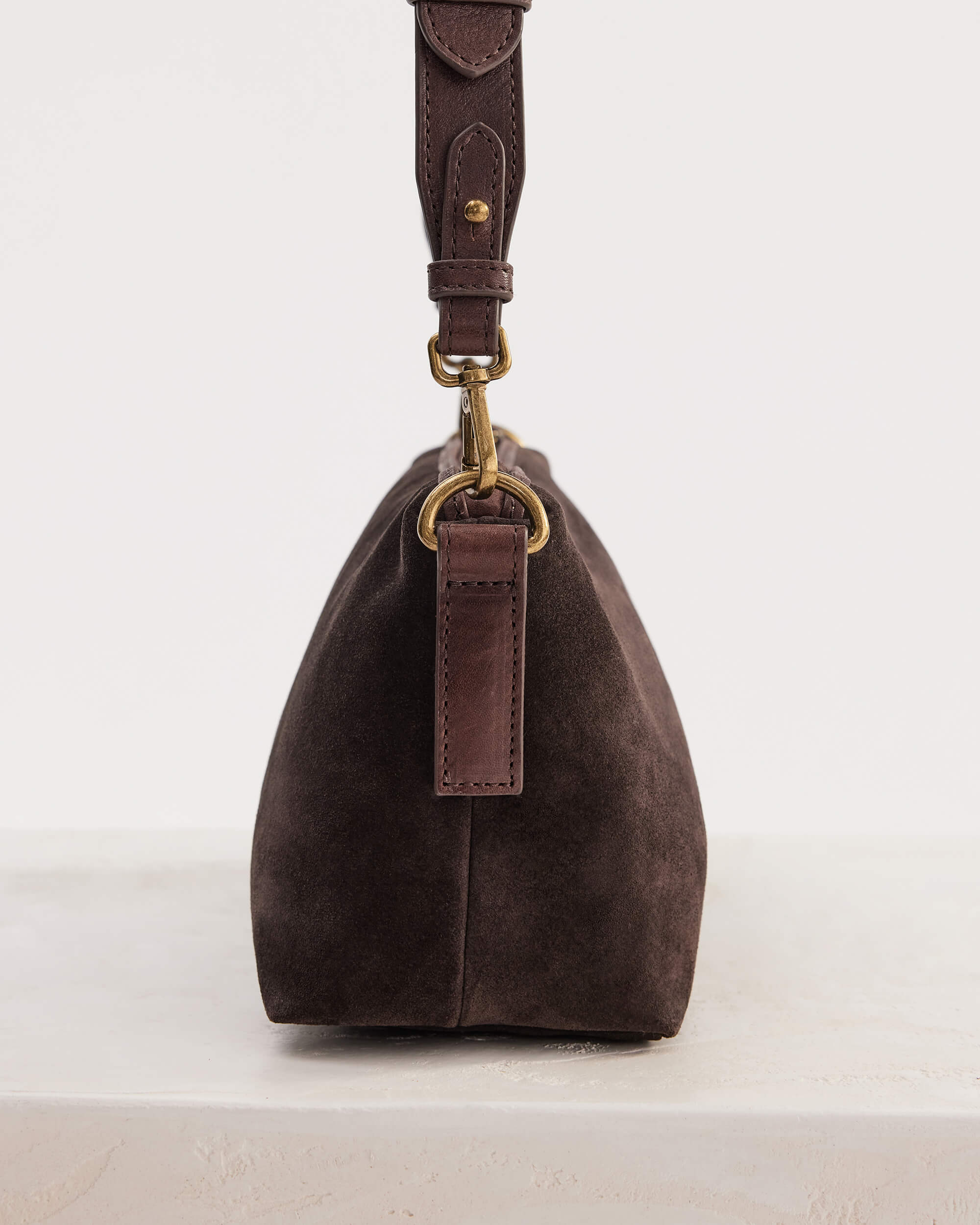 Suede Teddy Bag- Chocolate