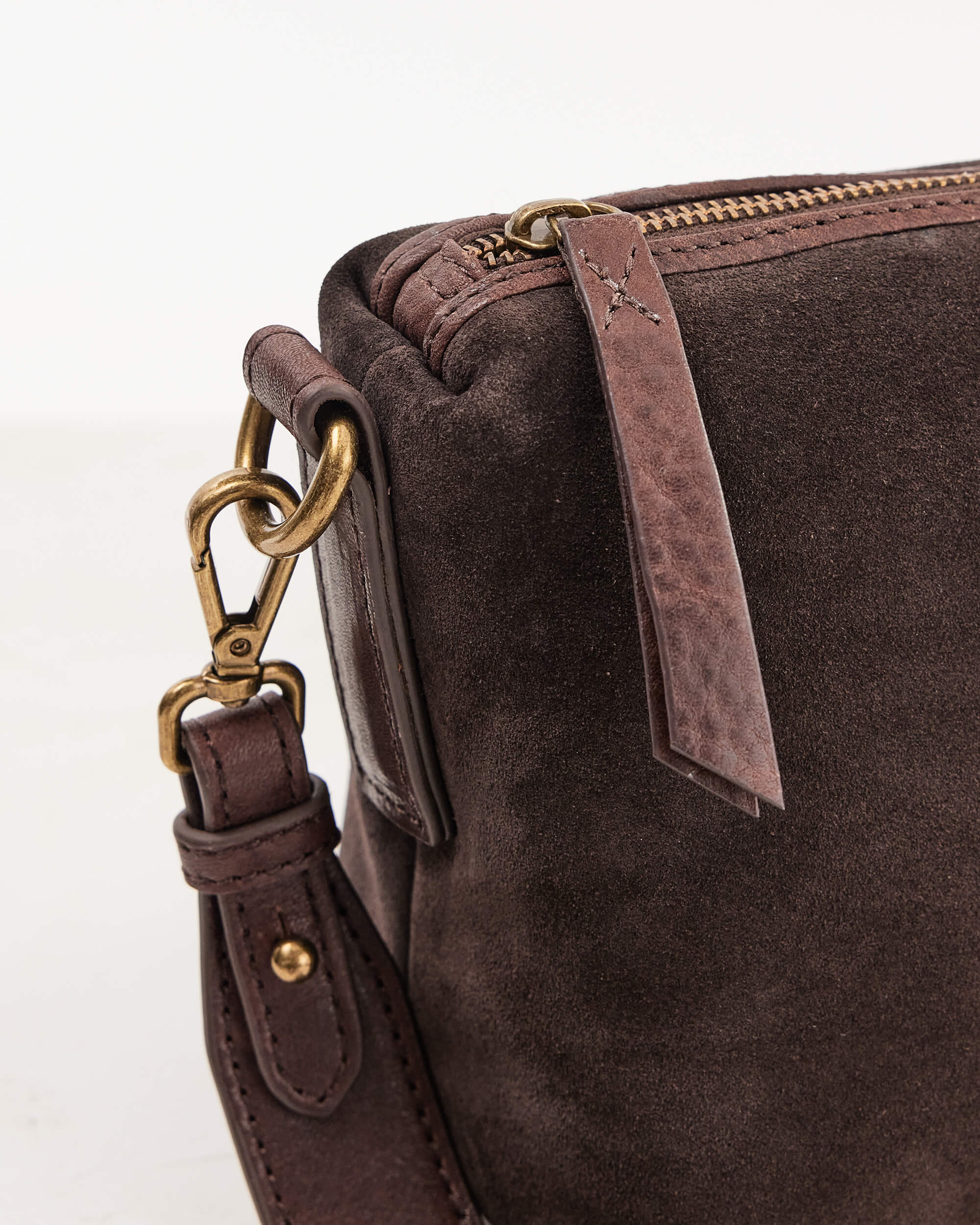Suede Teddy Bag- Chocolate