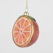 Sugared Orange Glitter Decoration