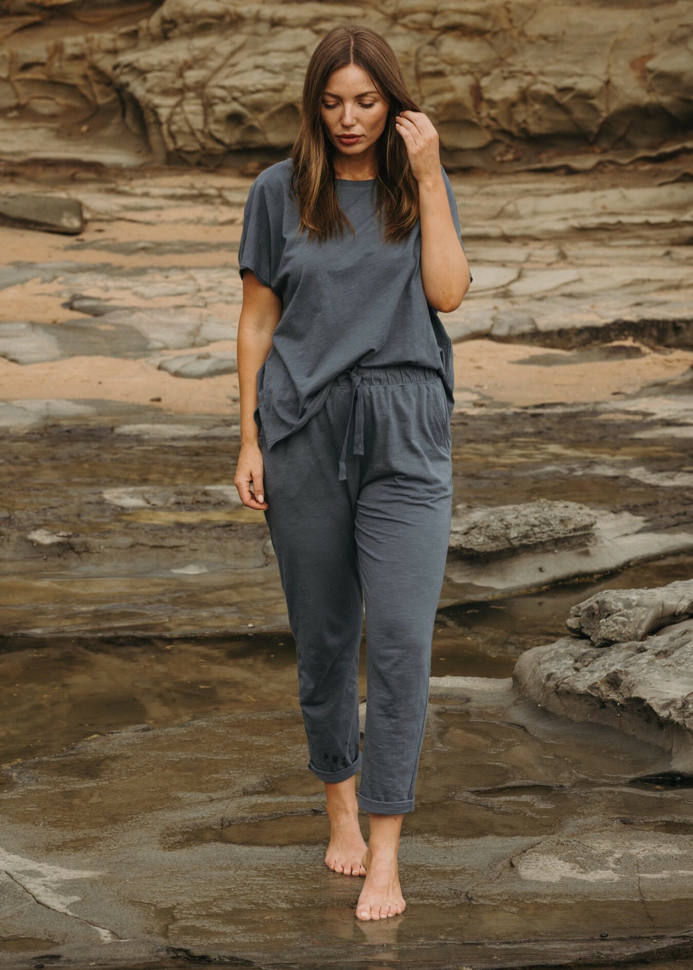 Talamaya Shoerline Fione Slub Cotton T-shirt