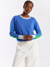 Brodie Summer Colourblock Crew Knit Carolina