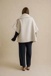 Sherpa Cuddle Coat- Chalk