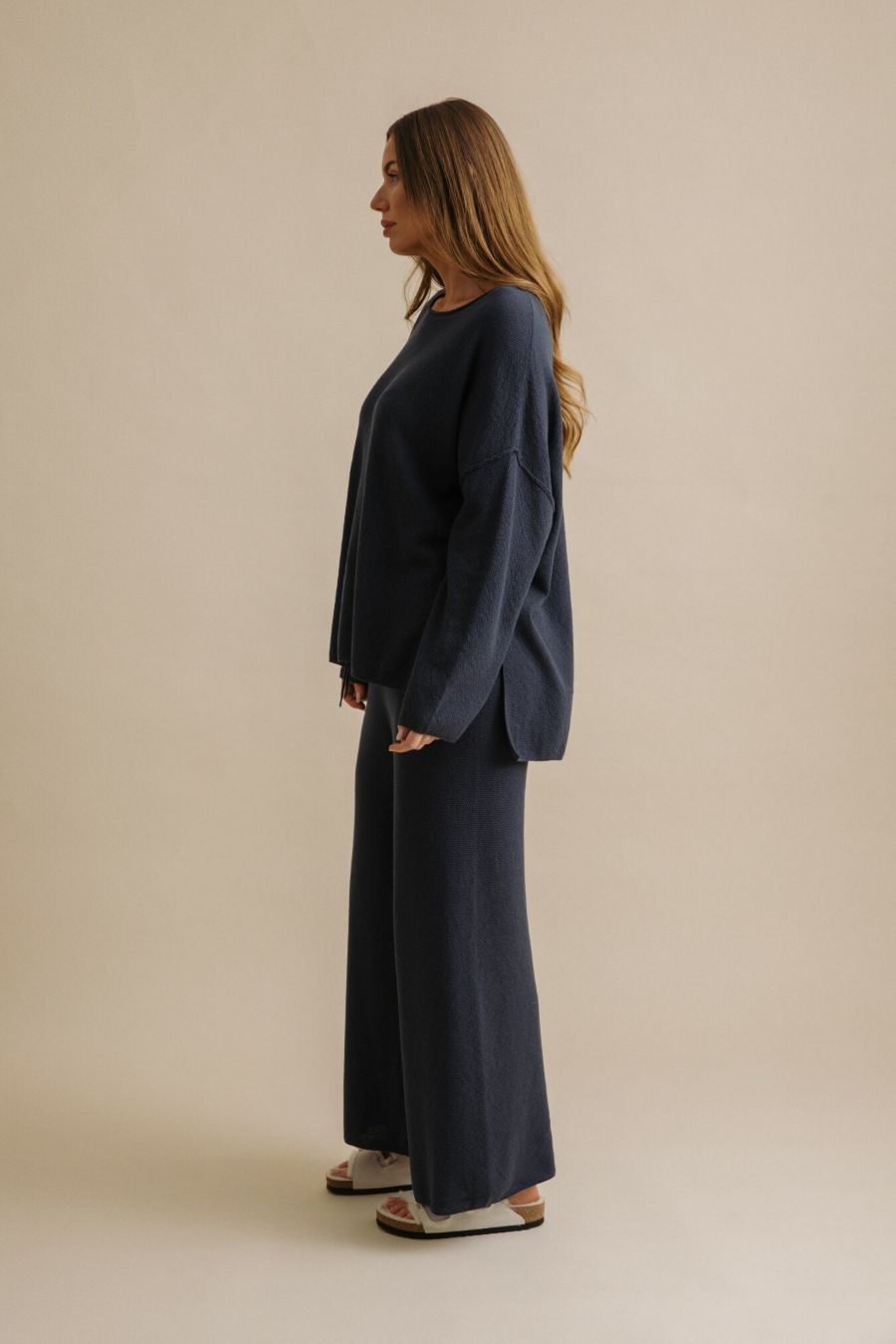 Winter Retreat Merino Pullover- Lake