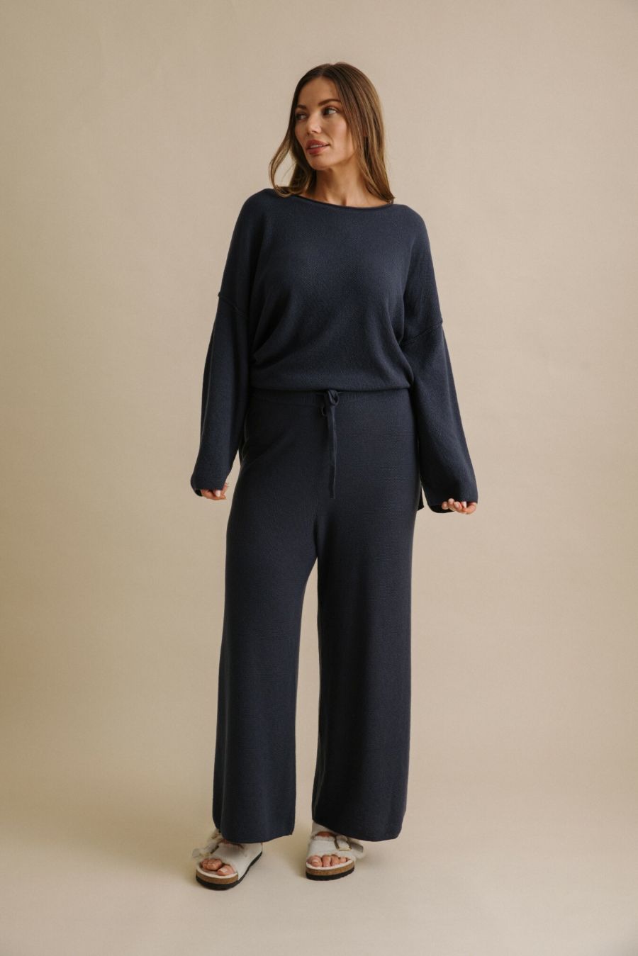 Winter Retreat Merino Pullover- Lake