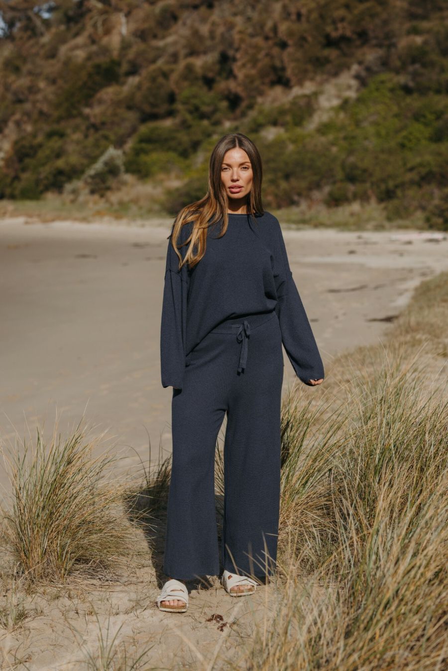 Winter Retreat Merino Pullover- Lake