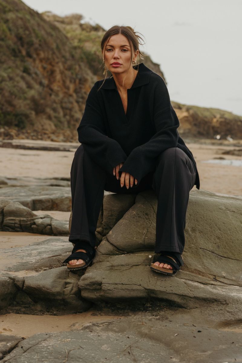 Hope Merino Pullover- Jet