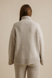 Elevate Mock Cashmere Pullover- Buckwheat