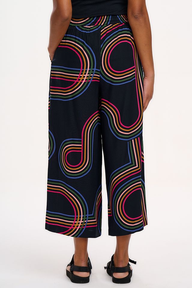 Ameera Wide Leg Pant- Retro Racer